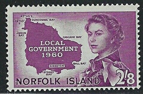 Norfolk Is 42 Mlh 1960 Issue (fe9029)